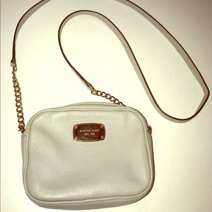 Michael Kors crossbody bag. Gray & Rose Gold